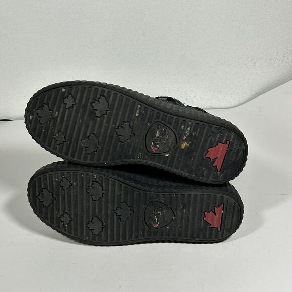 Pajar Connie Waterproof Boots Size 7 7.5 Black Leather Sheepskin Mid Calf Zip - Picture 7 of 8